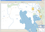 Box Elder County Wall Map Basic Style